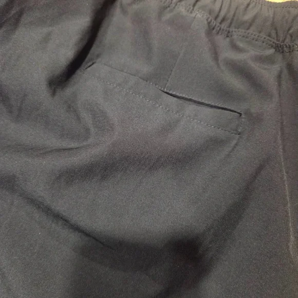 Albion Fit Jetsetters Black Jogger Pants with Gold Ankle Zip Detail - Picture 11 of 13